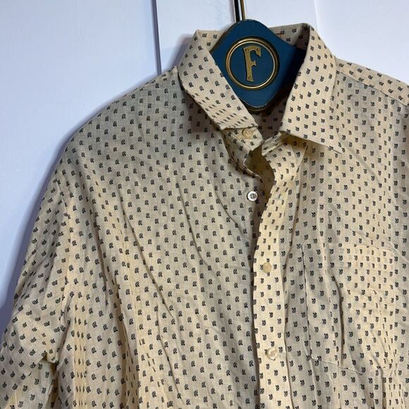 Vintage Adarsh Cotton/Linen Button Down - L - Picture 2 of 6